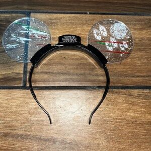Disney Parks Star Wars Light Up Mickey Mouse Ears Headband Death Star‎ Fight